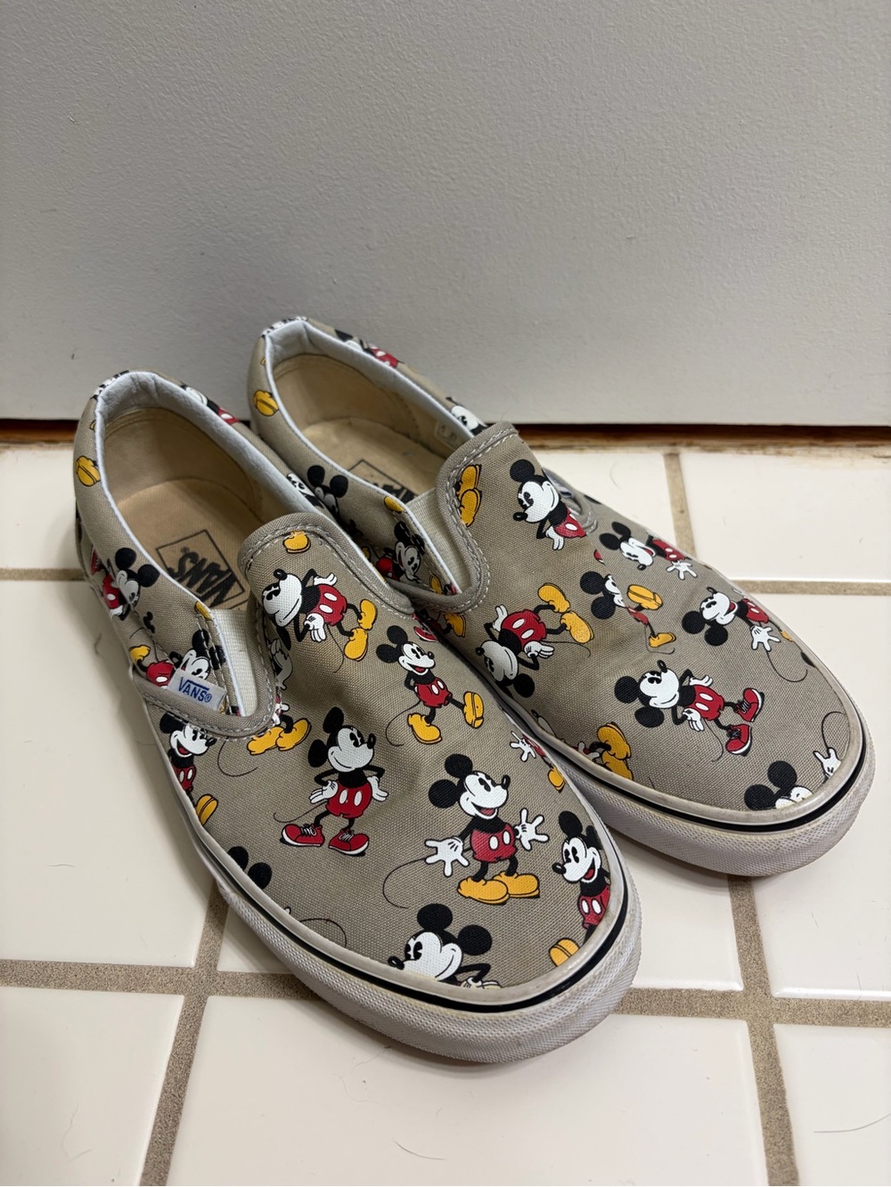 Vans Women’s Slip-On Sneakers - Mickey Mouse
